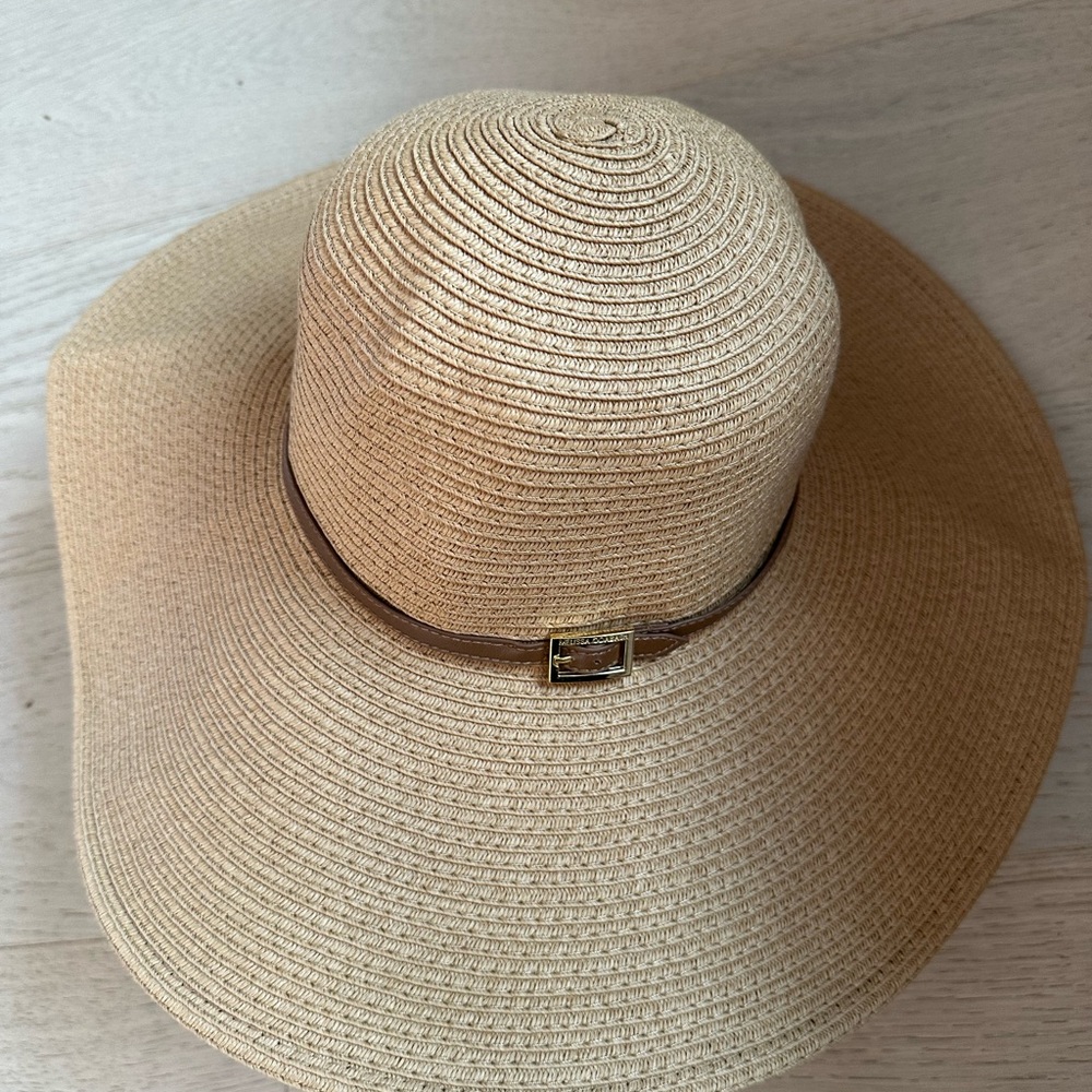 Elegant Tan Wide Brim Hat
